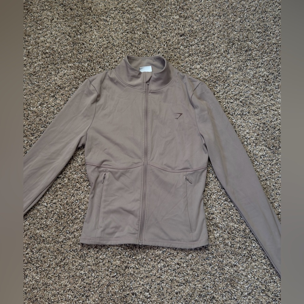 Gymshark Taupe Zip-Up Jacket